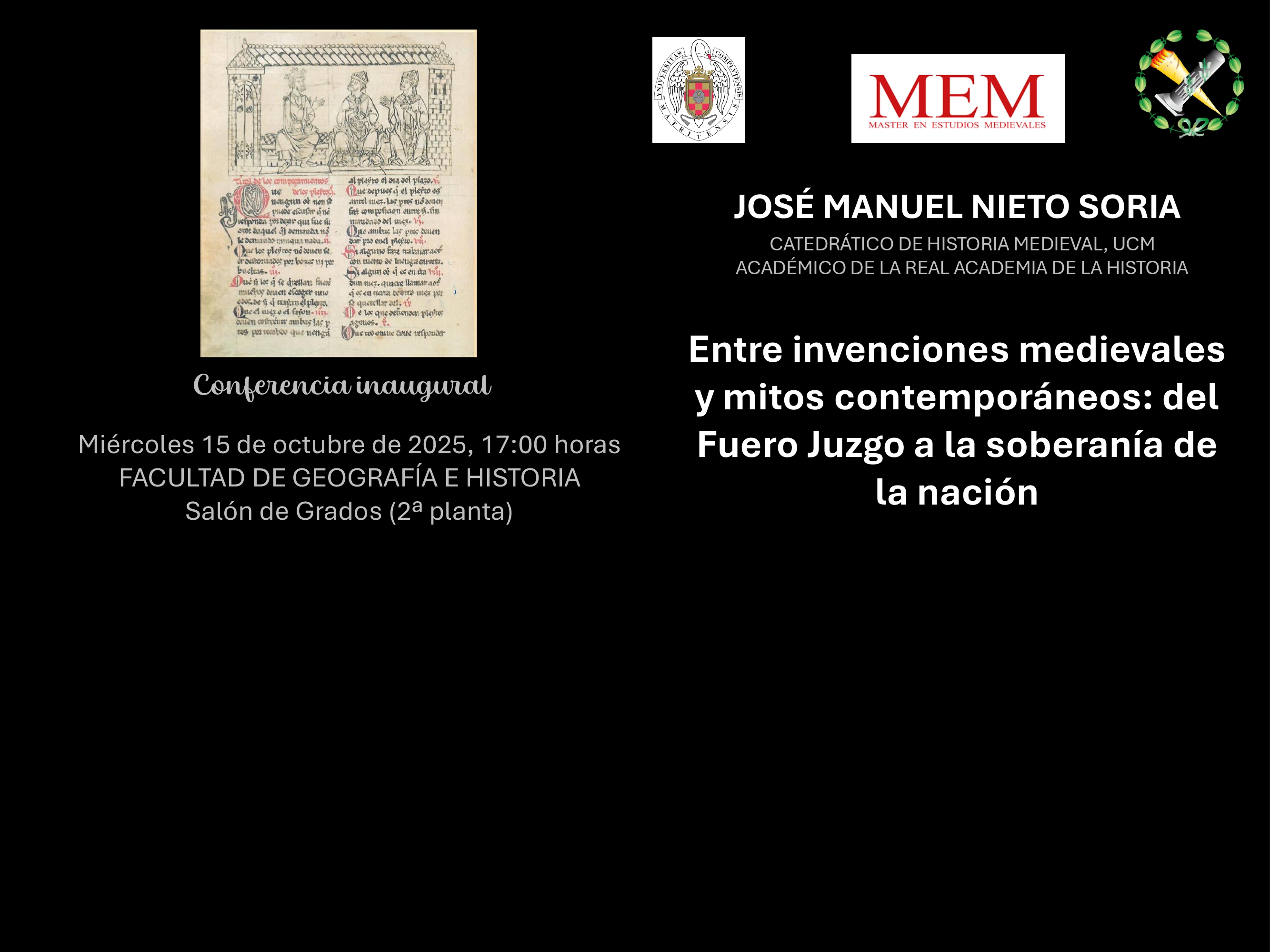 conferencia inaugural curso 2025-2026
